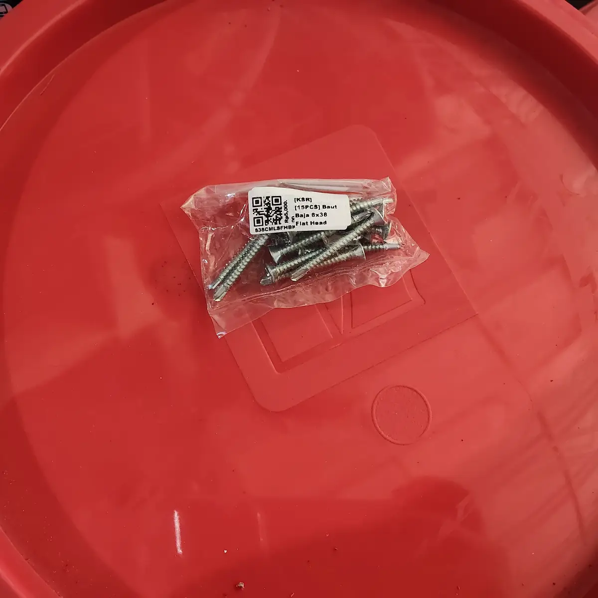 [15PCS] Baut Baja 8x38 Flat Head Camel