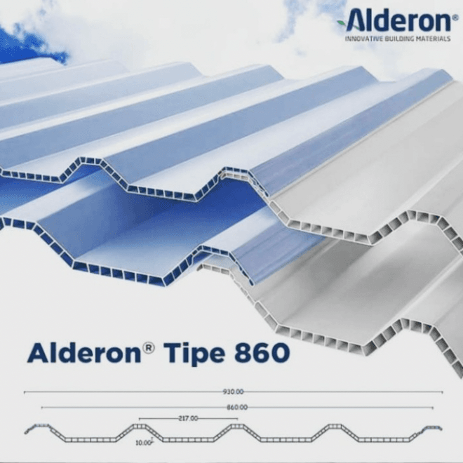 atap upvc alderon toko bangunan pamulang